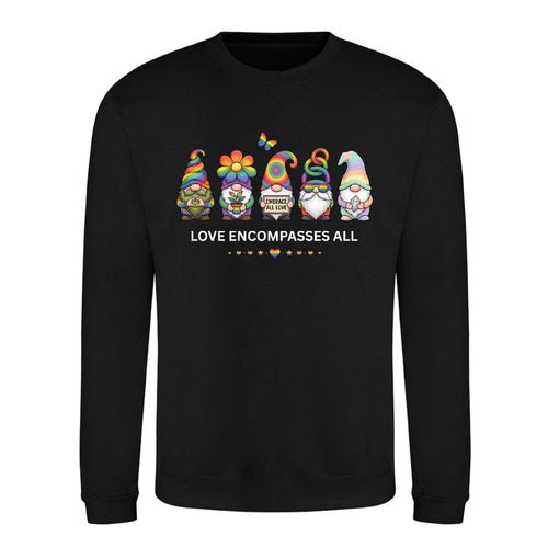 Love Encompasses All Pride Month Gnome Unisex Sweatshirt