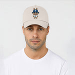 Labubu Cap, Cute Cartoon Character Baseball Hat for Men & Women, 5 Panel 100% Cotton Twill Cap M8408
