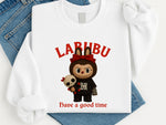 Labubu Have a Good Time Sweatshirt, Unisex Casual Hoodie, Cute Graphic Pullover for Anime Art Toy Fan M8411