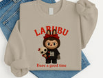Labubu Have a Good Time Sweatshirt, Unisex Casual Hoodie, Cute Graphic Pullover for Anime Art Toy Fan M8411