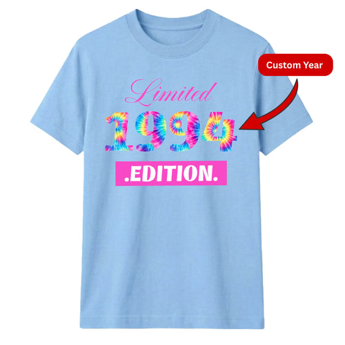 Personalized Birthday Gift T-Shirt | Limited Edition Year Design for Men & Women
