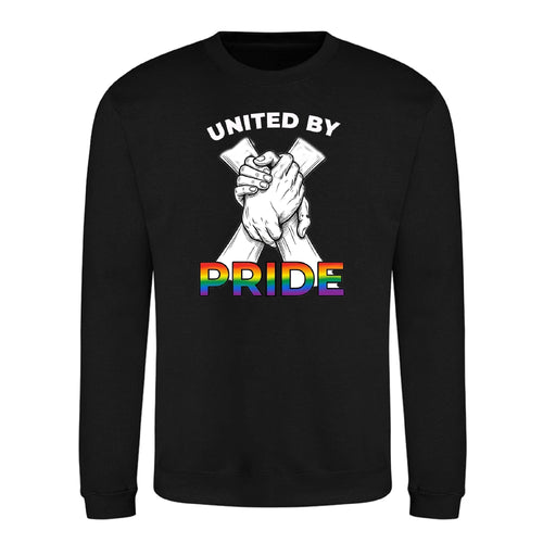 United By Pride Handclasp Pride Month Unisex Sweatshirt