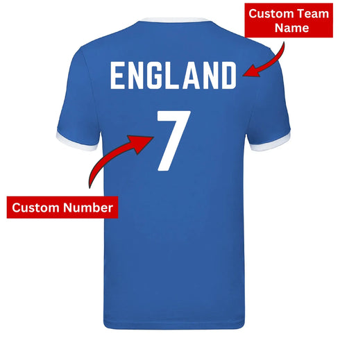 Personalised Football Custom Name & Number Country FIFA T-Shirt