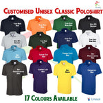Custom Embroidered Men Polo Tshirt, Personalised Text/Design Shirt, Digitized Company Logo Monogrammed Polo Tee, Special Gift for Golf Lover