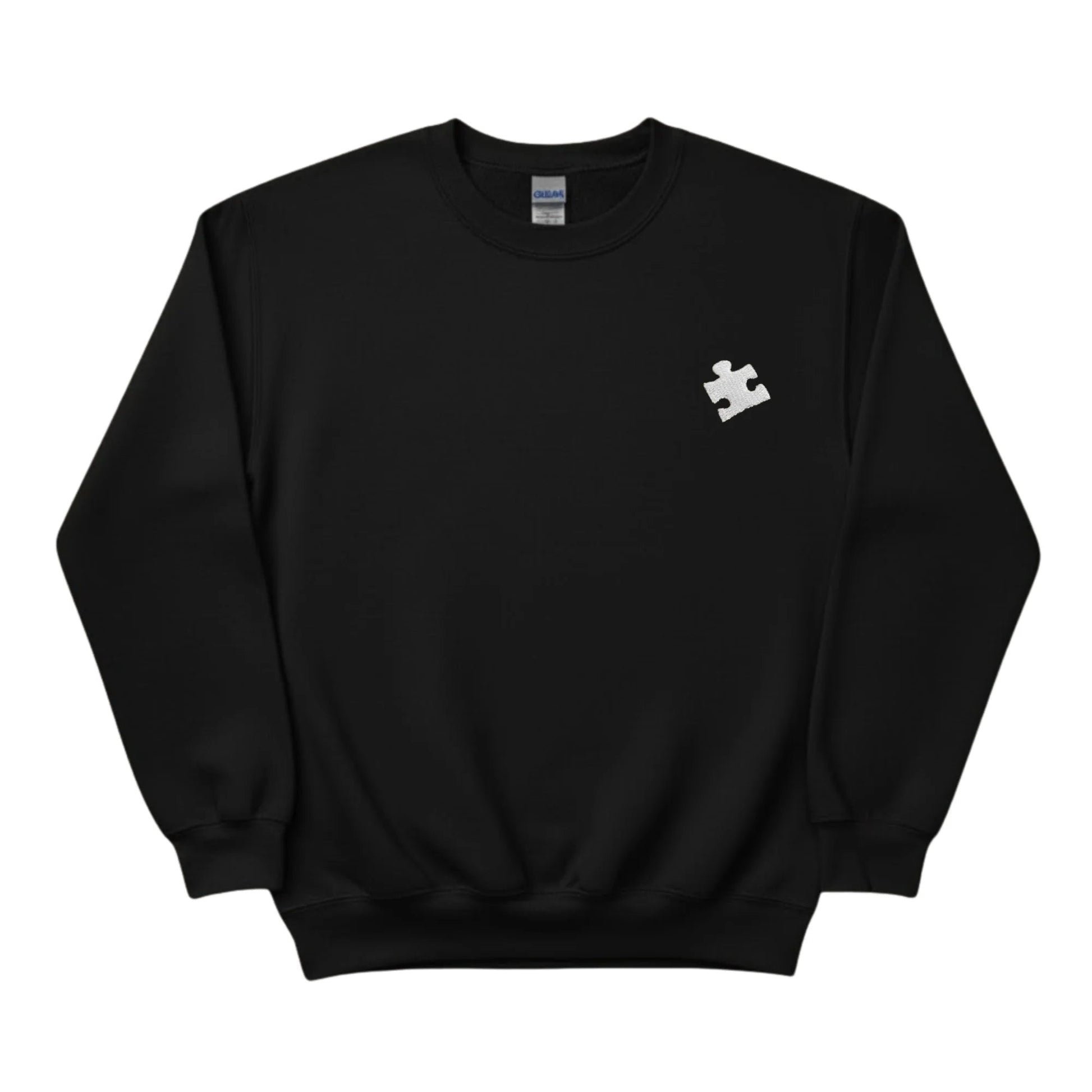 Heart Puzzle Sketch Embroidery SweatShirt - EWB103