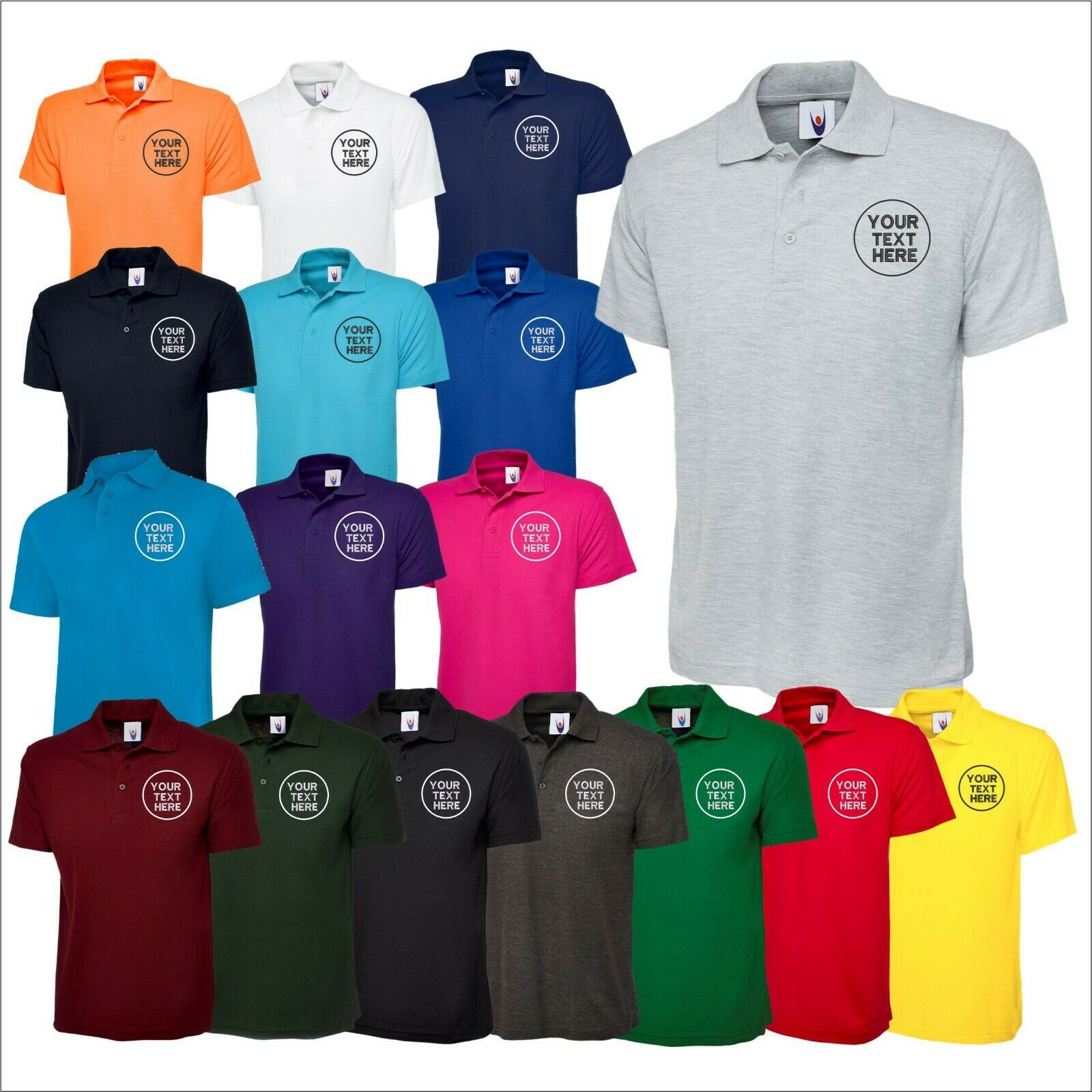Custom Embroidered Men Polo Tshirt, Personalised Text/Design Shirt, Digitized Company Logo Monogrammed Polo Tee, Special Gift for Golf Lover