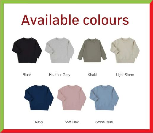 Personalised Text Baby & Toddler Sweatshirt, Custom Kids Sustainable Sweaters, Personalized Text/ Name Toddlers Crewnecks, Baby Shower Gifts