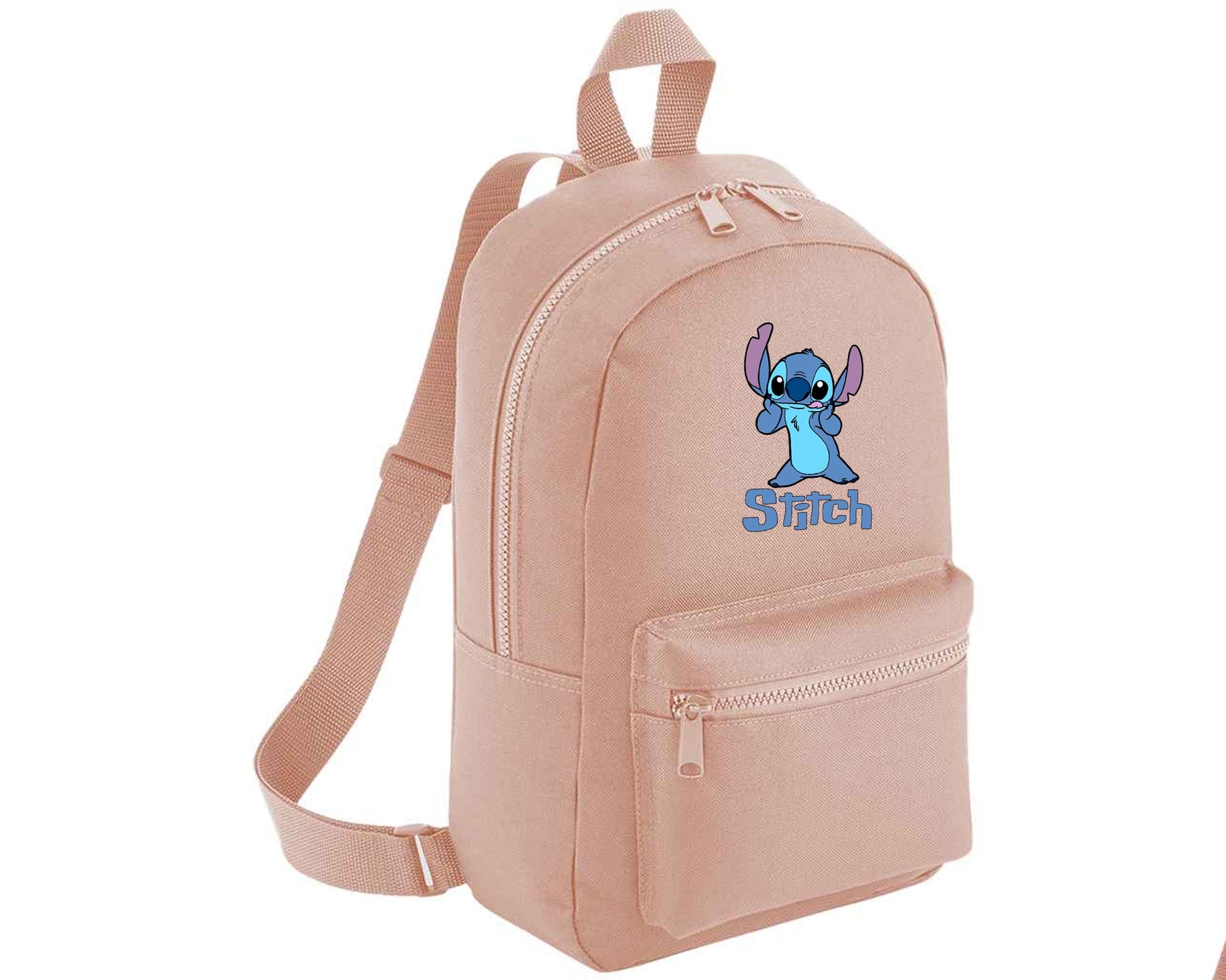 Stitch Backpack, Lilo & Stitch Printed Design Gift Bag for Boys & Girls, Front Zip Pocket School Bagpack M8404