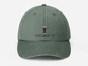 Vitamin G Pint Baseball Cap, Vintage G Mens Embroidered Cap, Dad Hat Adjustable Beer Stout Hat, Mens Vitamin Baseball Cap, Boyfriend Gifts