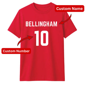 Football Legend Personalised Name And Number Unisex T-Shirt
