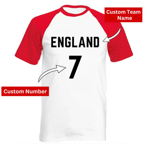 Personalised Football Name & Number Country Sport T-Shirt