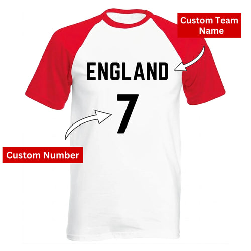 Personalised Football Name & Number Country Sport T-Shirt