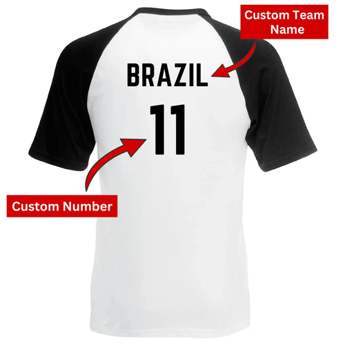 Personalised Football Name & Number Country Sport T-Shirt