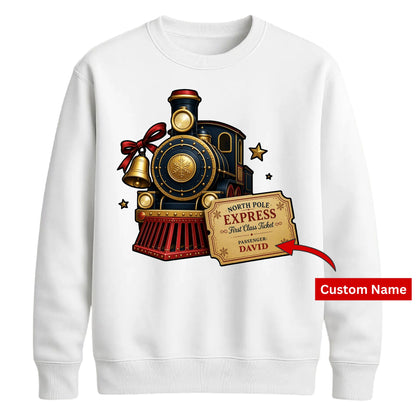Personalised North Pole Express Christmas Unisex Sweatshirt