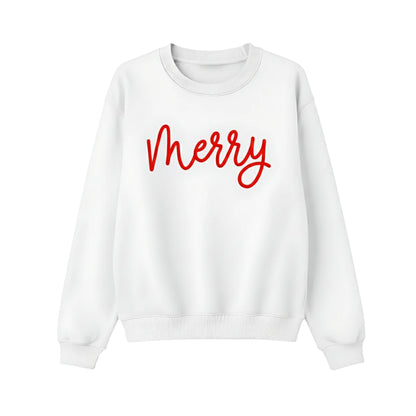 Merry Puff Printing Sweatshirt PUFF68