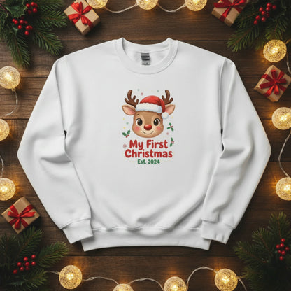 My First Christmas Reindeer Sweatshirt