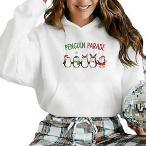Penguin Parade Christmas Hoodie - PW211