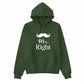 Mr Right Valentine’s Day Printed Hoodie - PW506