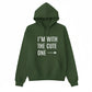 I’m With the Cute One Valentine’s Day Printed Hoodie - PW502