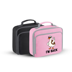 Duck I'm Back Kids Lunch Bag, Back To School Cooler With Fully Insulation Lunch Box, Perfect For School Snacks & Meals M8482