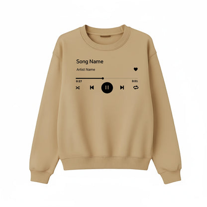 My Life’s Playlist Printing Sweatshirt - PW1001