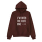 I’m With the Cute One Valentine’s Day Printed Hoodie - PW502