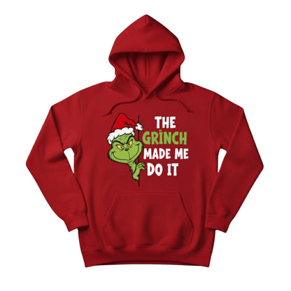 The Grinch Made Me Do It Christmas Hoodie - PW206