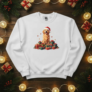 Golden Christmas Dog Sweatshirt - PW201