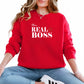 Boss Valentine’s Day Couple Printed Sweatshirt