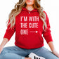 Cute One Valentine’s Day Couple Printed Hoodie