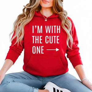 Cute One Valentine’s Day Couple Printed Hoodie