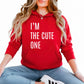 Cute One Valentine’s Day Couple Printed Hoodie