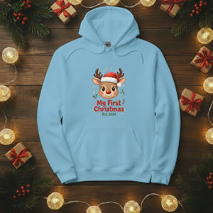 My First Christmas Reindeer Hoodie