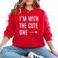 Cute One Valentine’s Day Couple Printed Sweatshirt