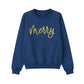 Merry Puff Printing Christmas Sweatshirt - PUFF68