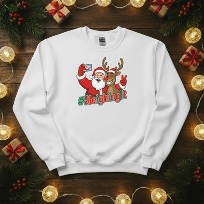 SleighingIt Christmas Sweatshirt - PW200
