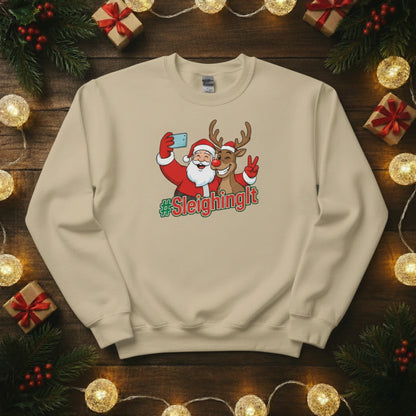 SleighingIt Christmas Sweatshirt - PW200