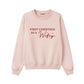 Printed First Christmas As A Sweatshirt P9080