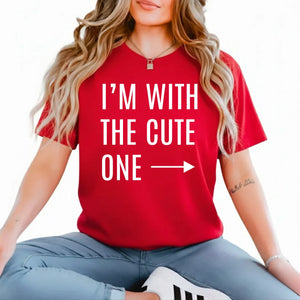 Cute One Valentine’s Day Couple Printed T-Shirt