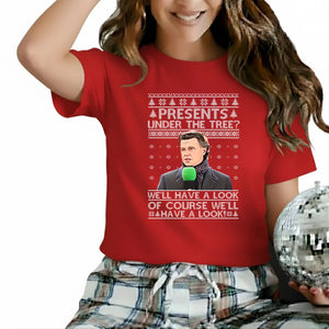 Presents Under The Tree Christmas T-Shirt P9190