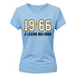 60th Birthday Gift Ladies Tshirt 1966 A Legend Was Born