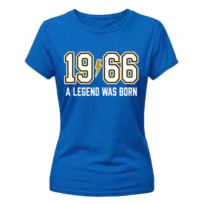 60th Birthday Gift Ladies Tshirt 1966 A Legend Was Born