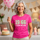 60th Birthday Gift Ladies Tshirt 1966 A Legend Was Born
