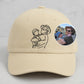 Unique Sketch Graphic Cap, Versatile Casual Headwear, Durable and Stylish Design for Any Outfit E537