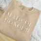 Maid of Honour Embroidered Jumper, Hen Party Bridesmaid Matching Sweatshirts, Bridal Shower Wedding Crewneck Sweaters, Gift for Bride Tribe