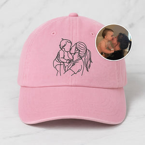 Unique Sketch Graphic Cap, Versatile Casual Headwear, Durable and Stylish Design for Any Outfit E537