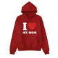 Custom I Love Text Printing Hoodie - PW1000