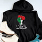 Palestine Arabic Calligraphy Hoodie, Palestine Fist Flag Printed Hoody, Free Palestine Protest Jumper, Freedom for Gaza Adults Matching Tops