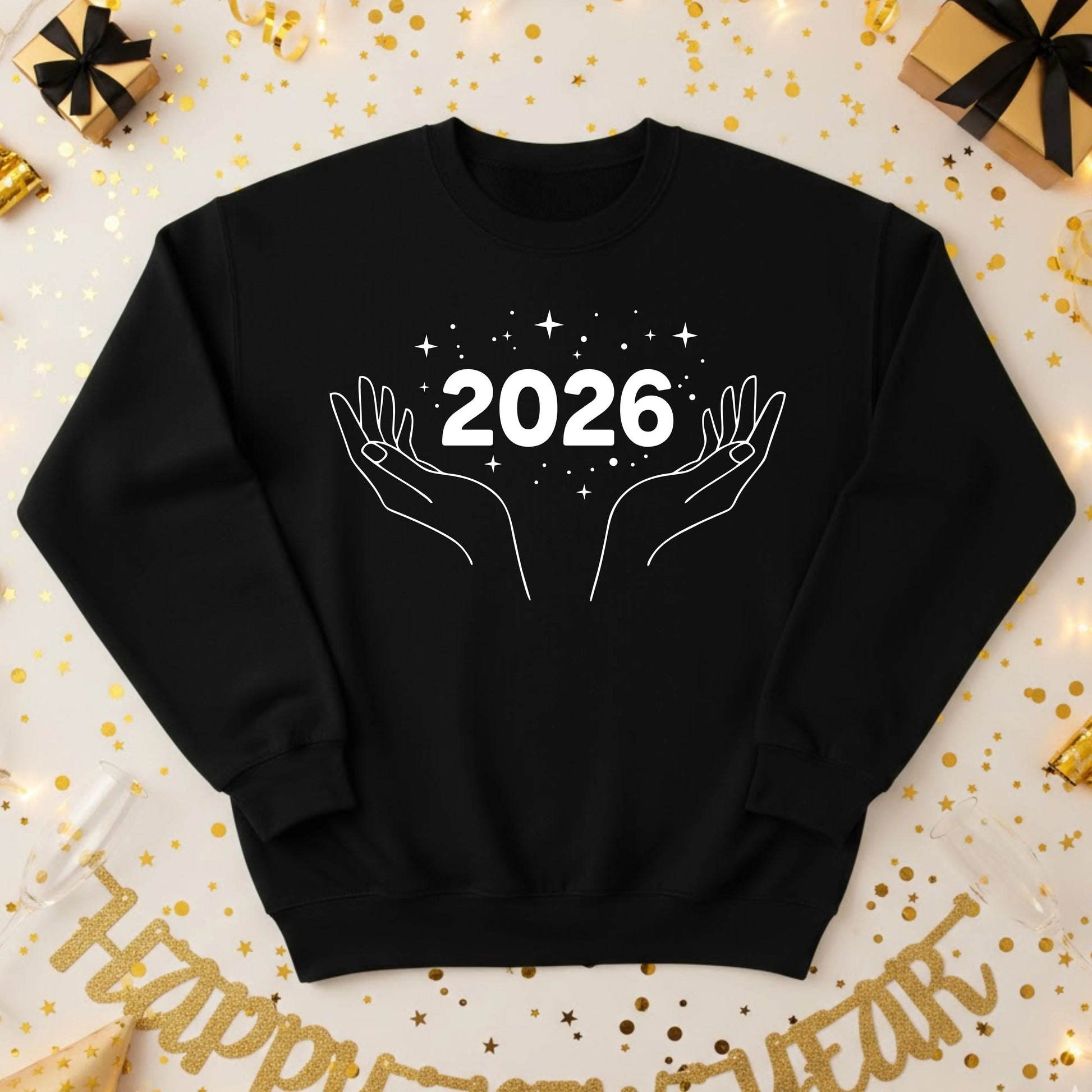 Comfy Happy New Year Vibes Sweatshirt - P6870