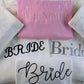 Bride Sweatshirt, Wifey Embroidered Crewneck Jumper, Maid of Honour Hubby Jumper, Couple Matching Hen Do Bachelor Party Wedding Gift for Mrs